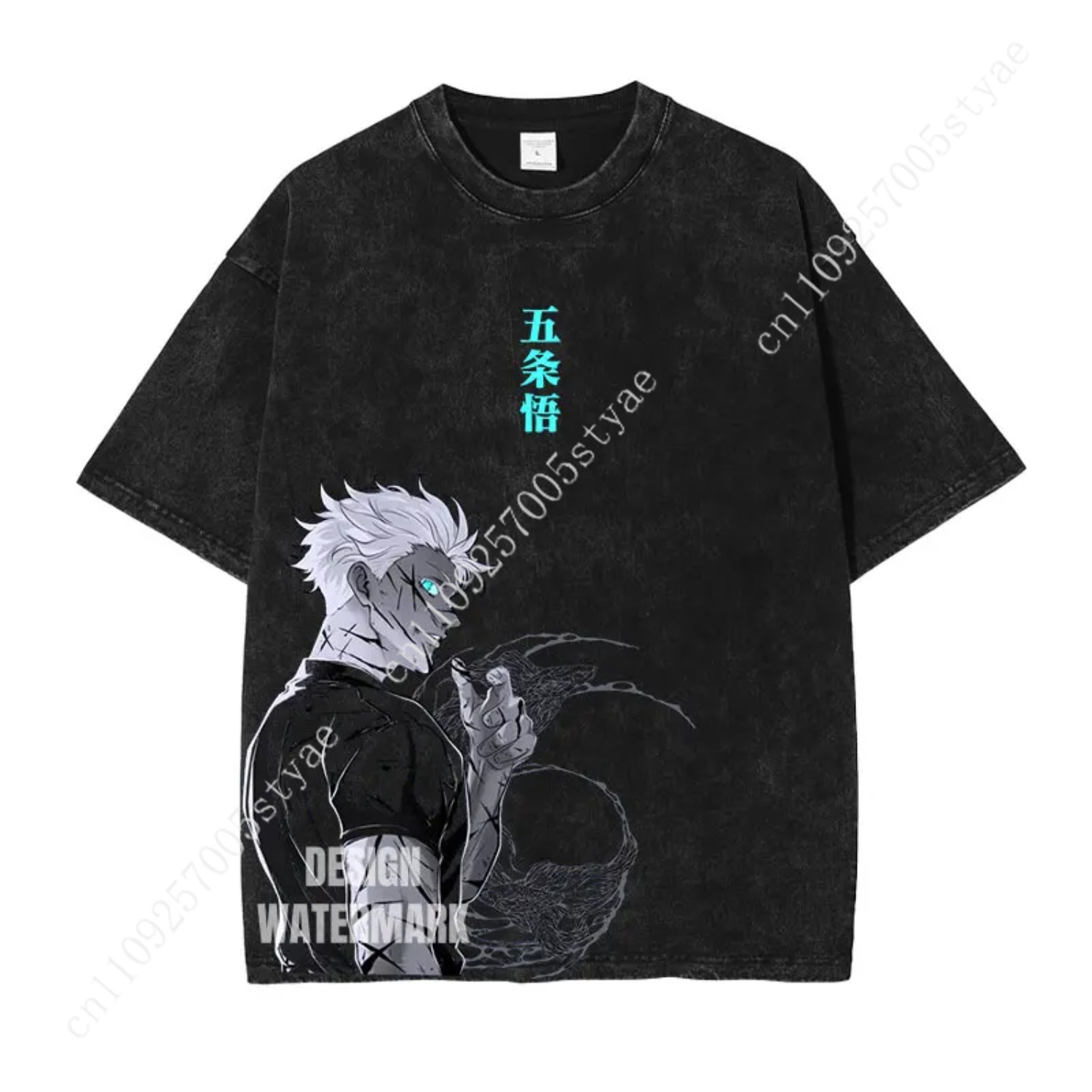 Yours Summer Clothing - Koszulka graficzna Gojo Satoru, odzież anime,