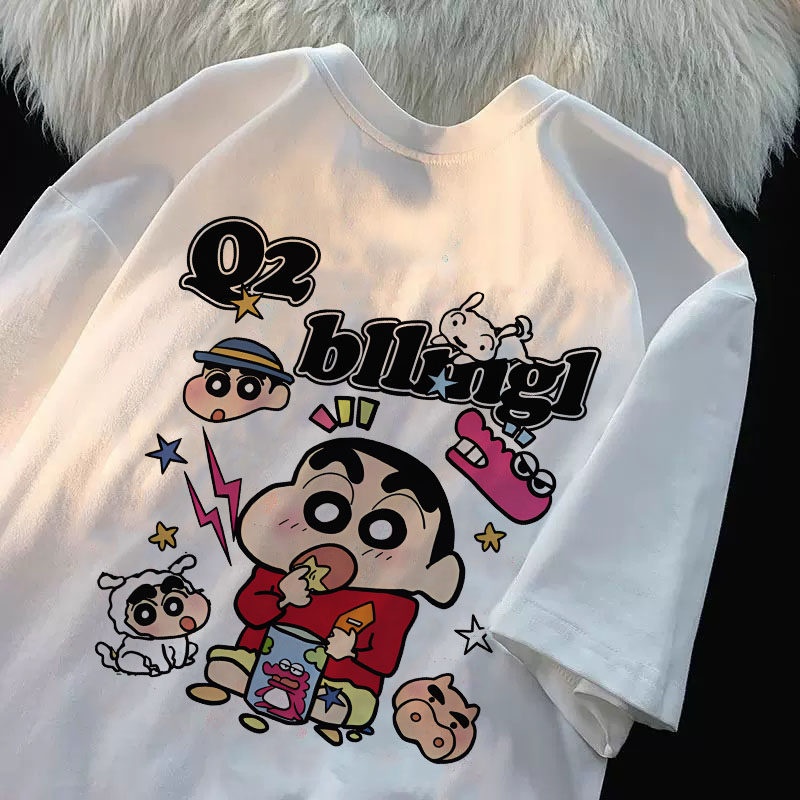 Summer Clothing Images - Koszulka z nadrukiem Crayon Shin-chan, 100%