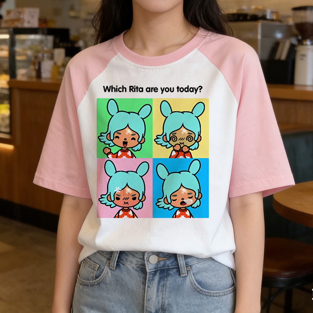 Summer Clothing Teens - Koszulka Toca Boca nastolatka gyaru moda