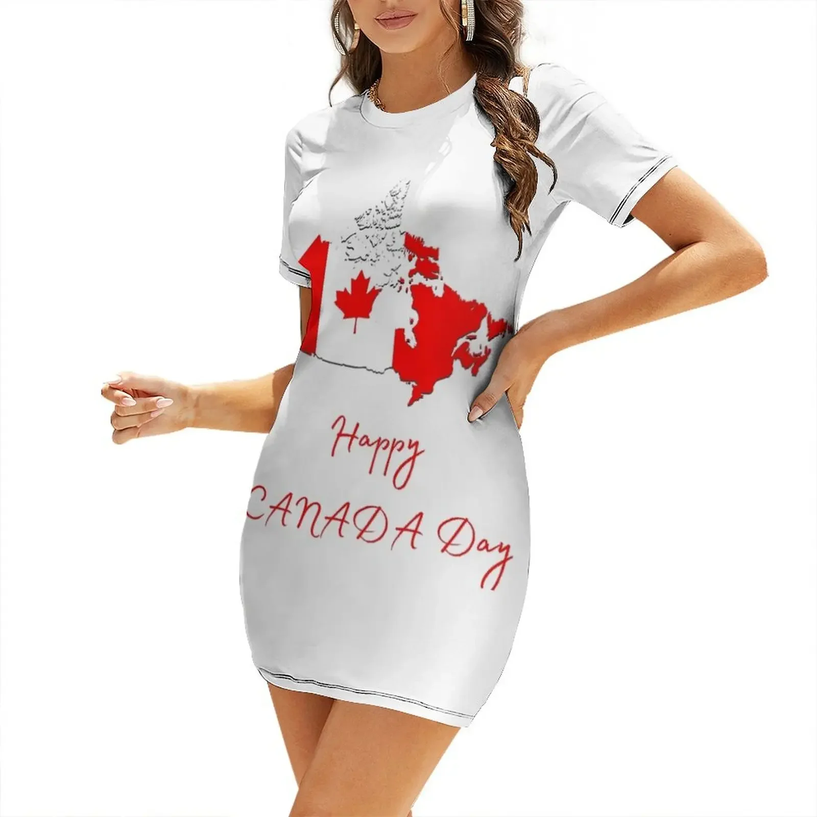 Summer Clothing Women Canada - Sukienka z krótkim rękawem na Dzień