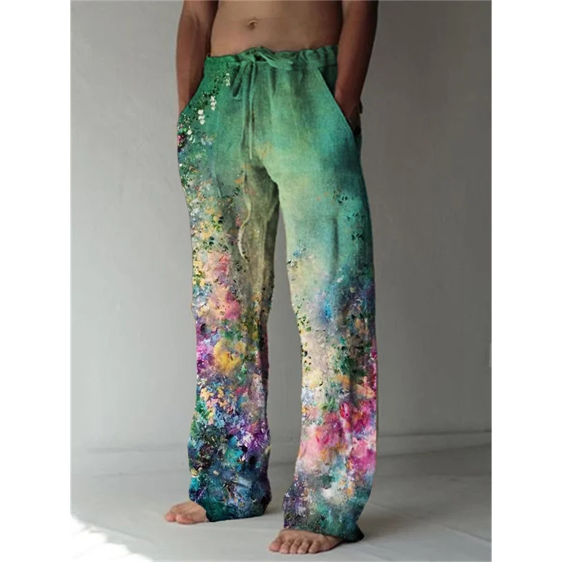 Summer Clothing Images - Męskie spodnie w stylu casual, luksusowe,