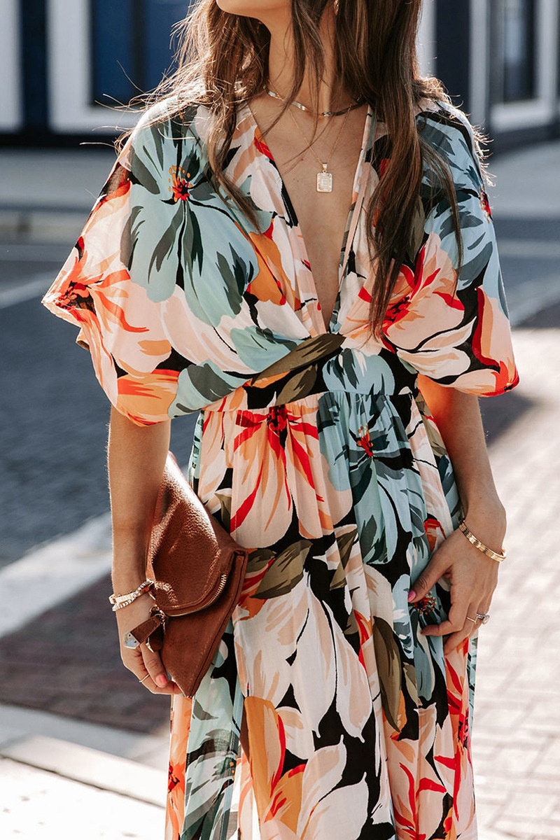 Summer Clothing H&M - Sukienka w stylu boho z kwiatowym