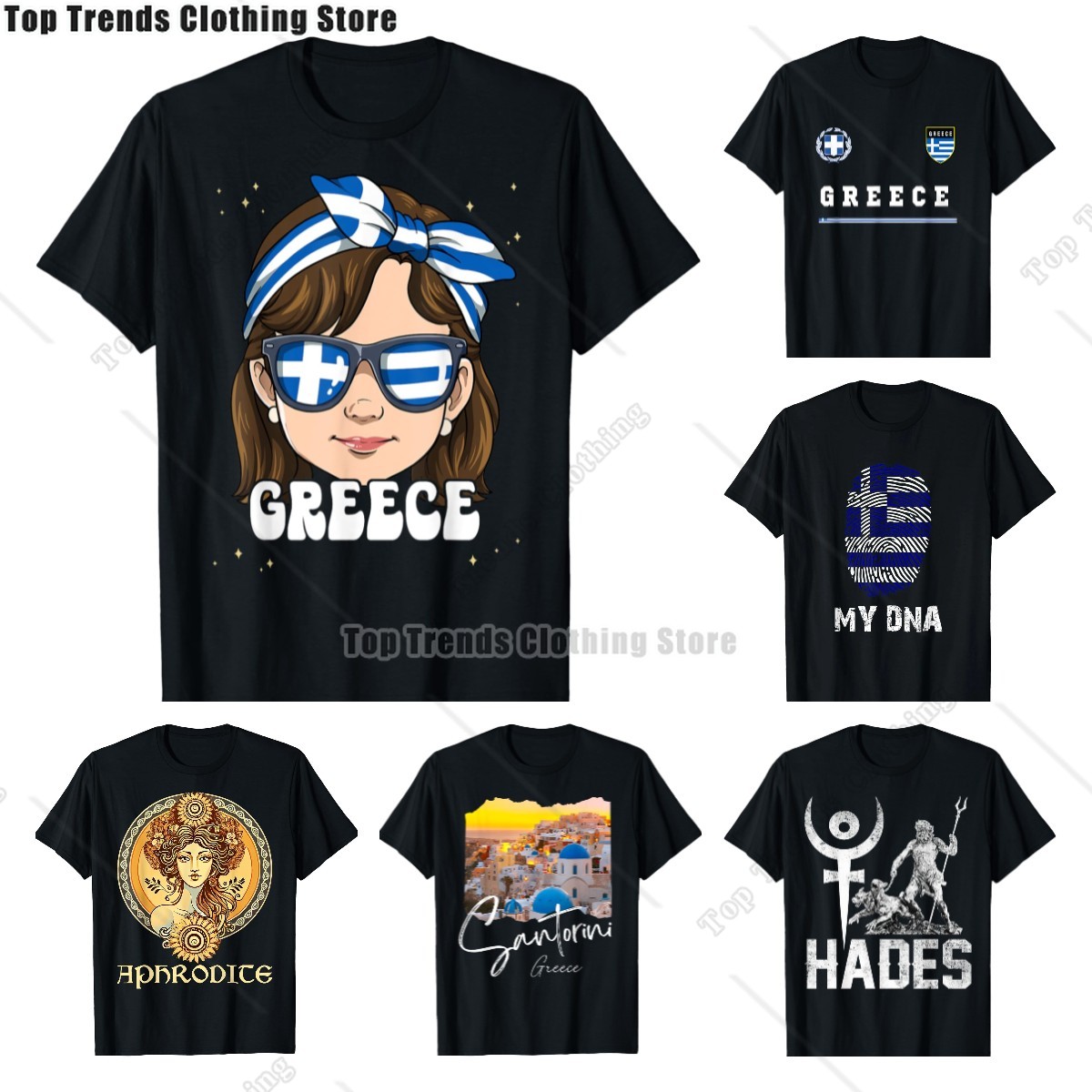 Summer Clothing For Greece - Vintage Grecja Flaga Dziedzictwo Korzenie Grecka