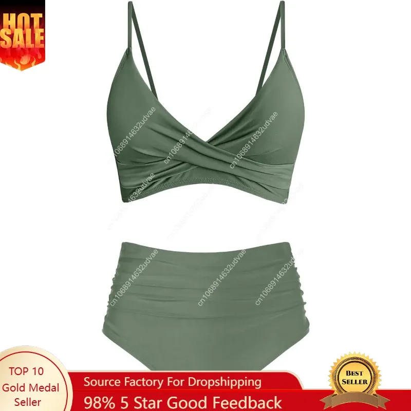 Bikini Set Push Up - Damskie komplety bikini z wysokim stanem,
