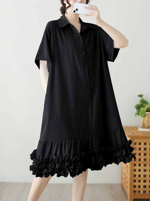 Summer Clothing H&M - Sukienka koszulowa damska w stylu retro,