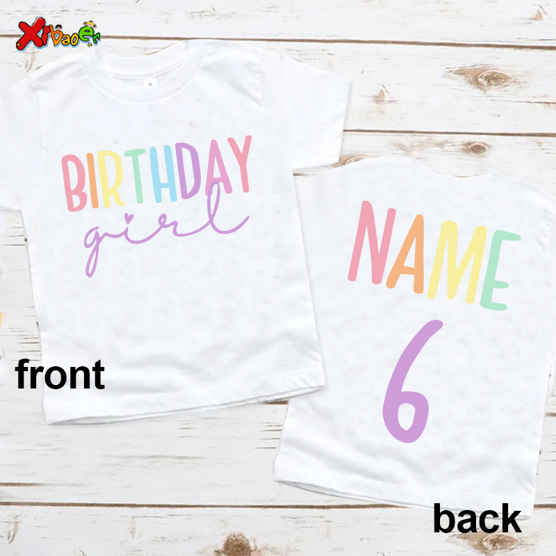 Summer Clothing Names - Koszulka urodzinowa stroje imprezowe dla dzieci