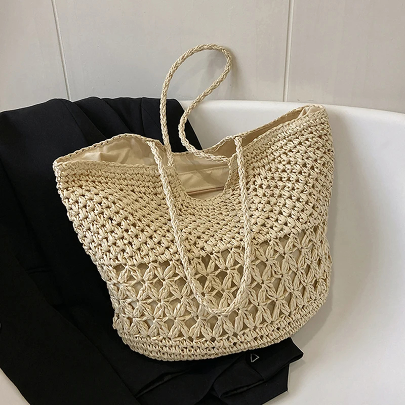 Torebki ze słomy o swobodnym d – Beach Bag Straw recenzja i cena