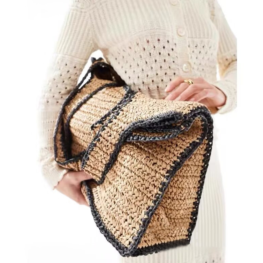 Duże torby typu tote ze słomy  – Beach Bag Straw recenzja i cena