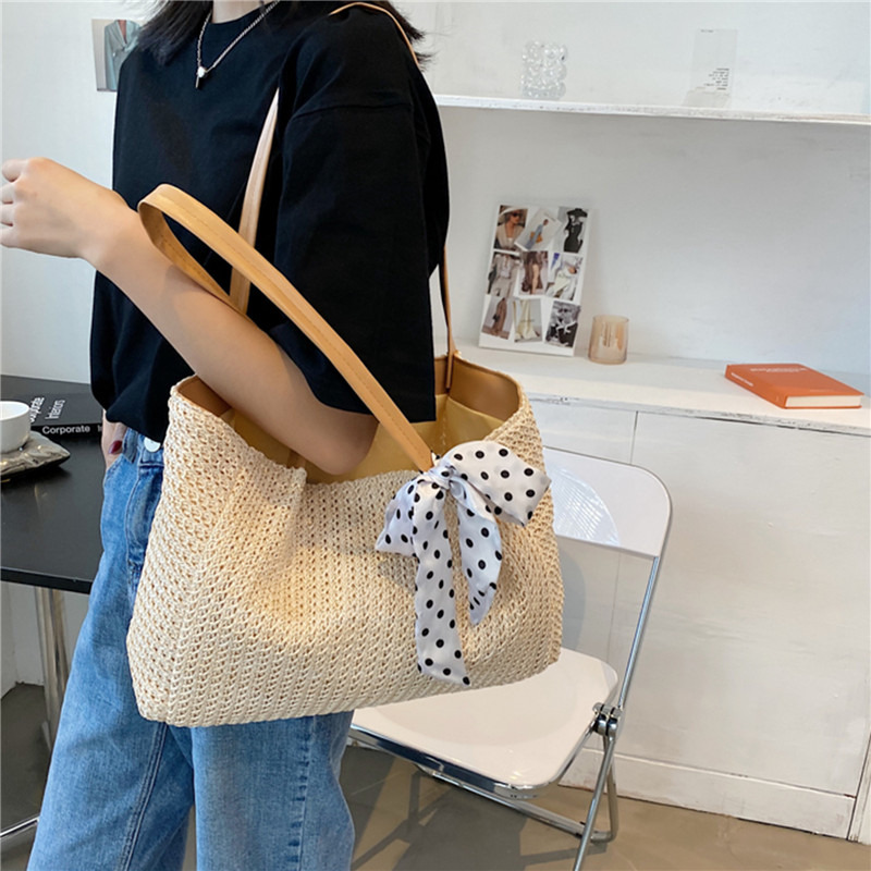 Szalik letni torba ze słomy z  – Beach Bag Straw recenzja i cena