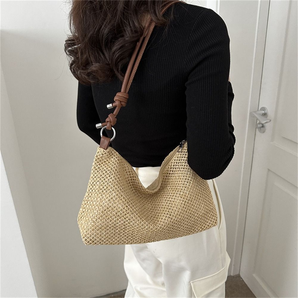 Duża Tkana Torba ze Słomy Dams – Beach Bag Straw recenzja i cena