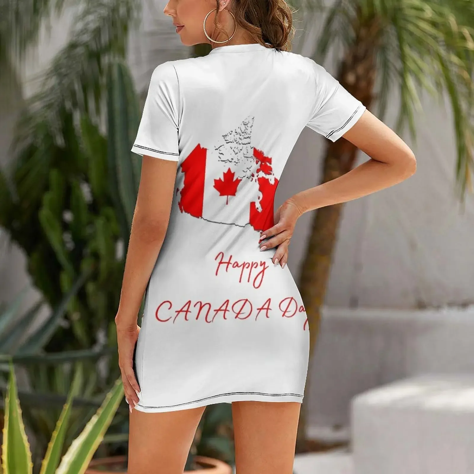 Sukienka z krótkim rękawem na  – Summer Clothing Women Canada recenzja i cena