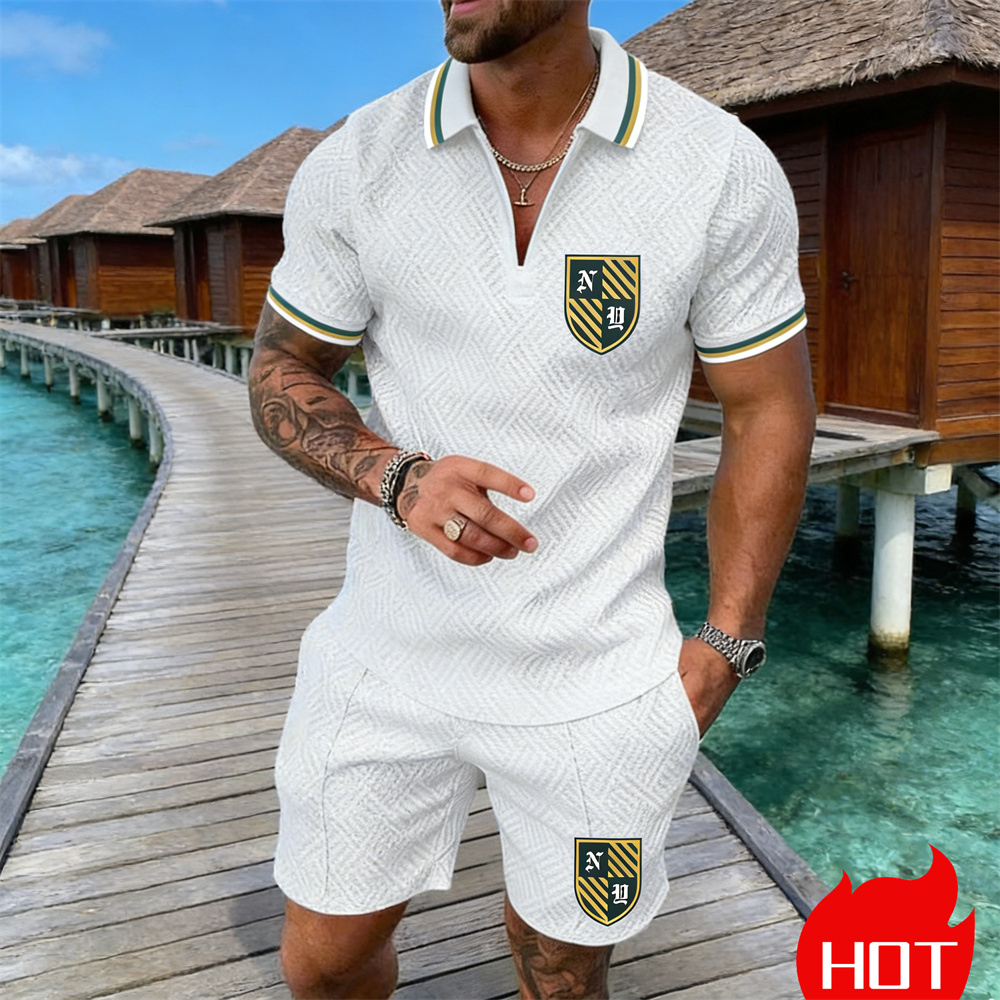 Letni męski zestaw polo z retr – Summer Clothing Resort recenzja i cena