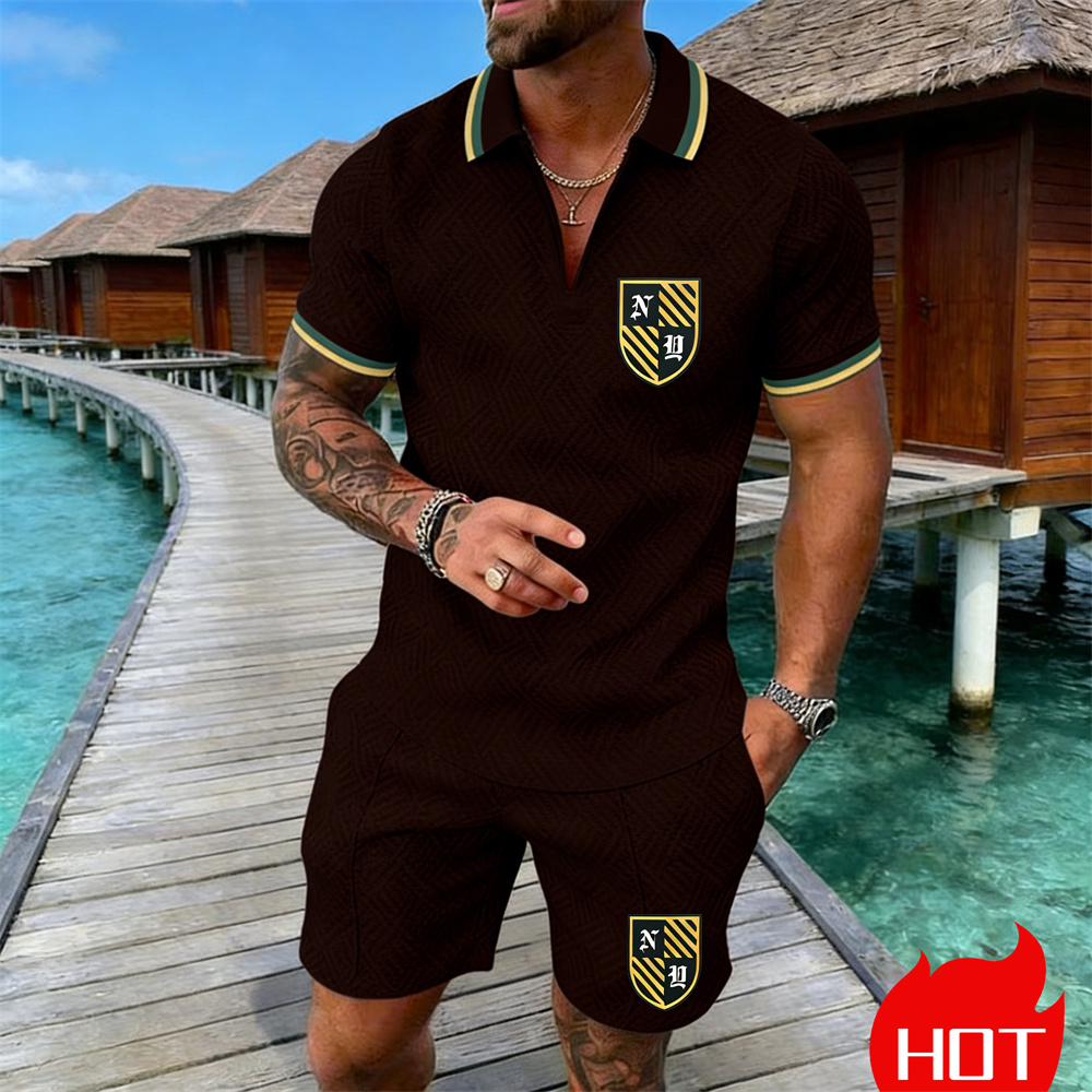 Letni męski zestaw polo z retr – Summer Clothing Resort recenzja i cena