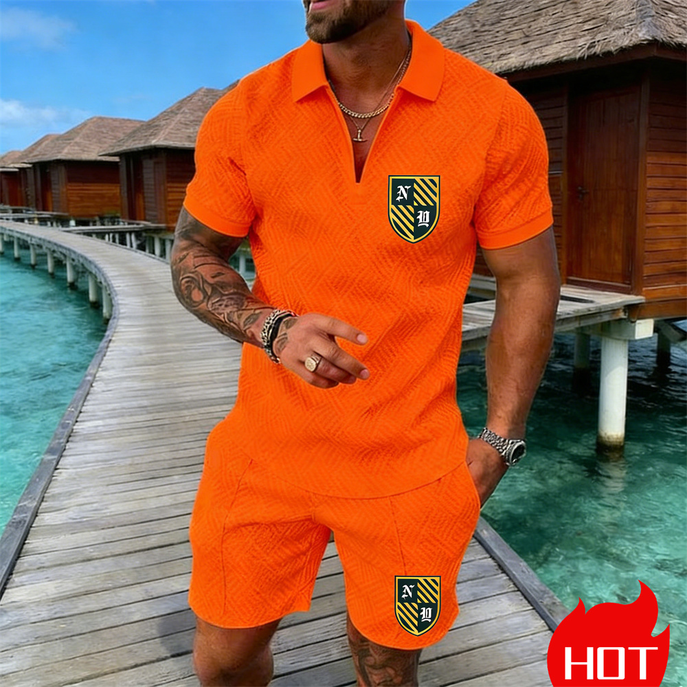 Letni męski zestaw polo z retr – Summer Clothing Resort recenzja i cena