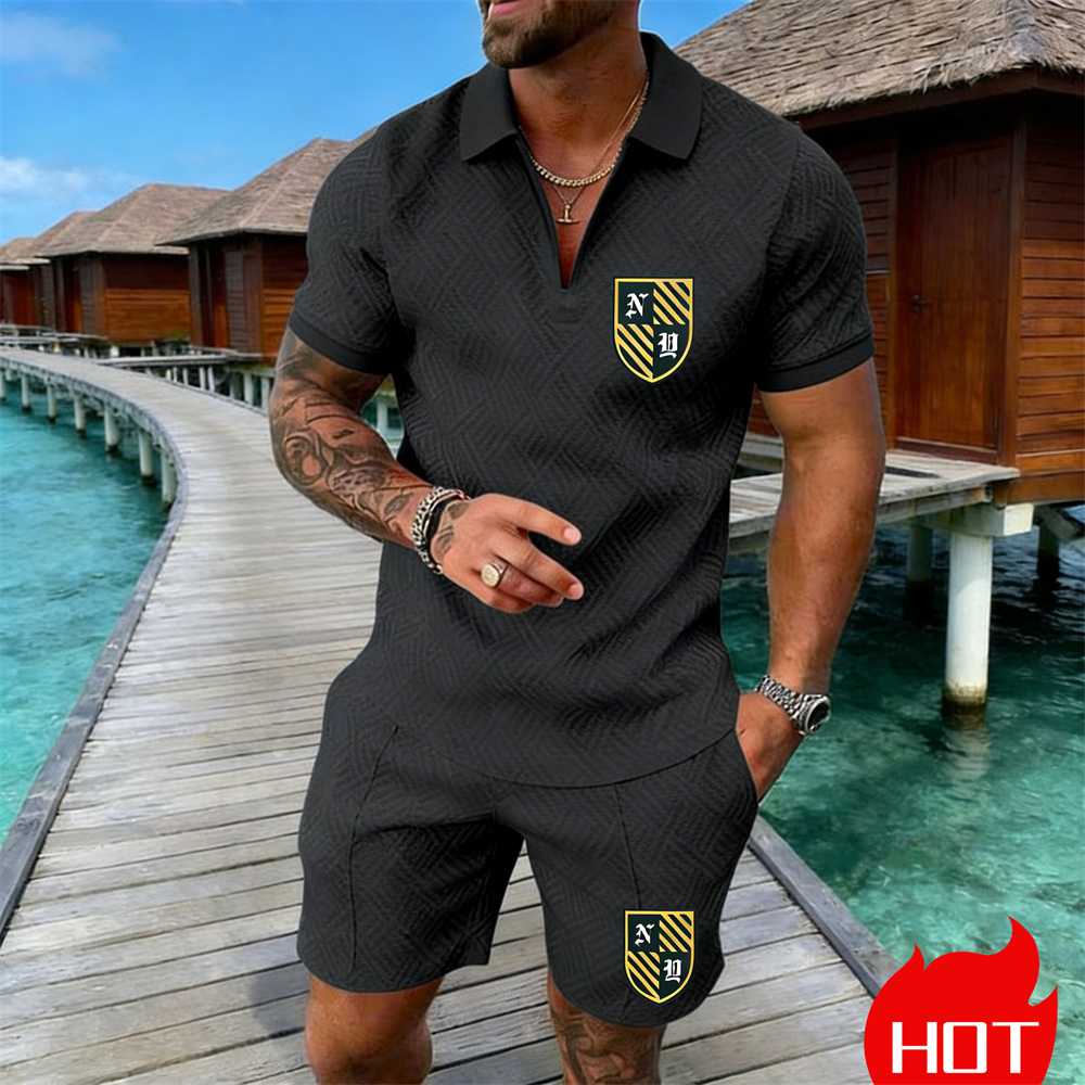 Letni męski zestaw polo z retr – Summer Clothing Resort recenzja i cena