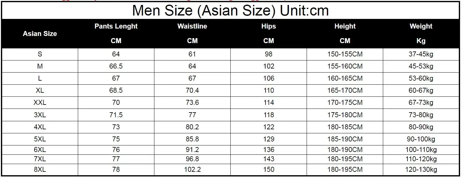 Plus Size 7XL 8XL Gym Joggers  – Summer Clothing Websites recenzja i cena