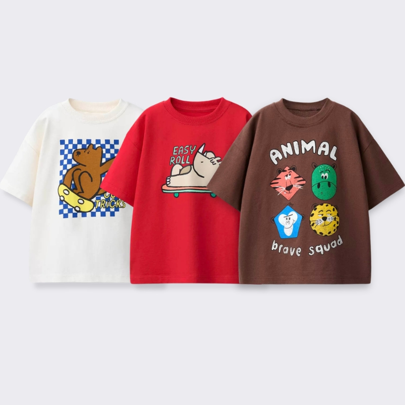 Koszulka z nadrukiem kreskówko – Summer Clothing For Babies recenzja i cena
