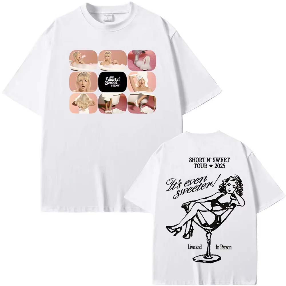 Krótki i słodki T-shirt z moty – Summer Clothing Websites recenzja i cena