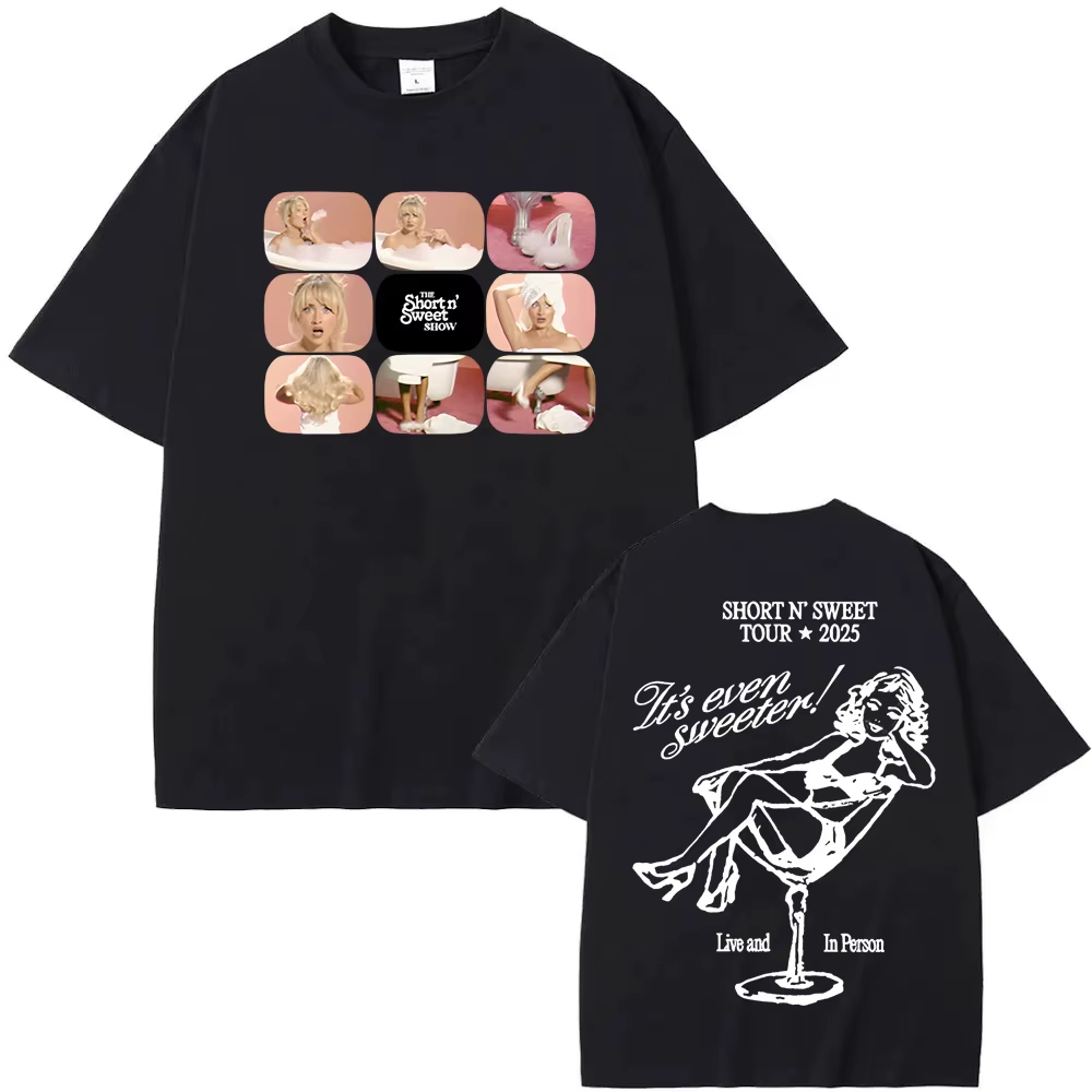 Krótki i słodki T-shirt z moty – Summer Clothing Websites recenzja i cena