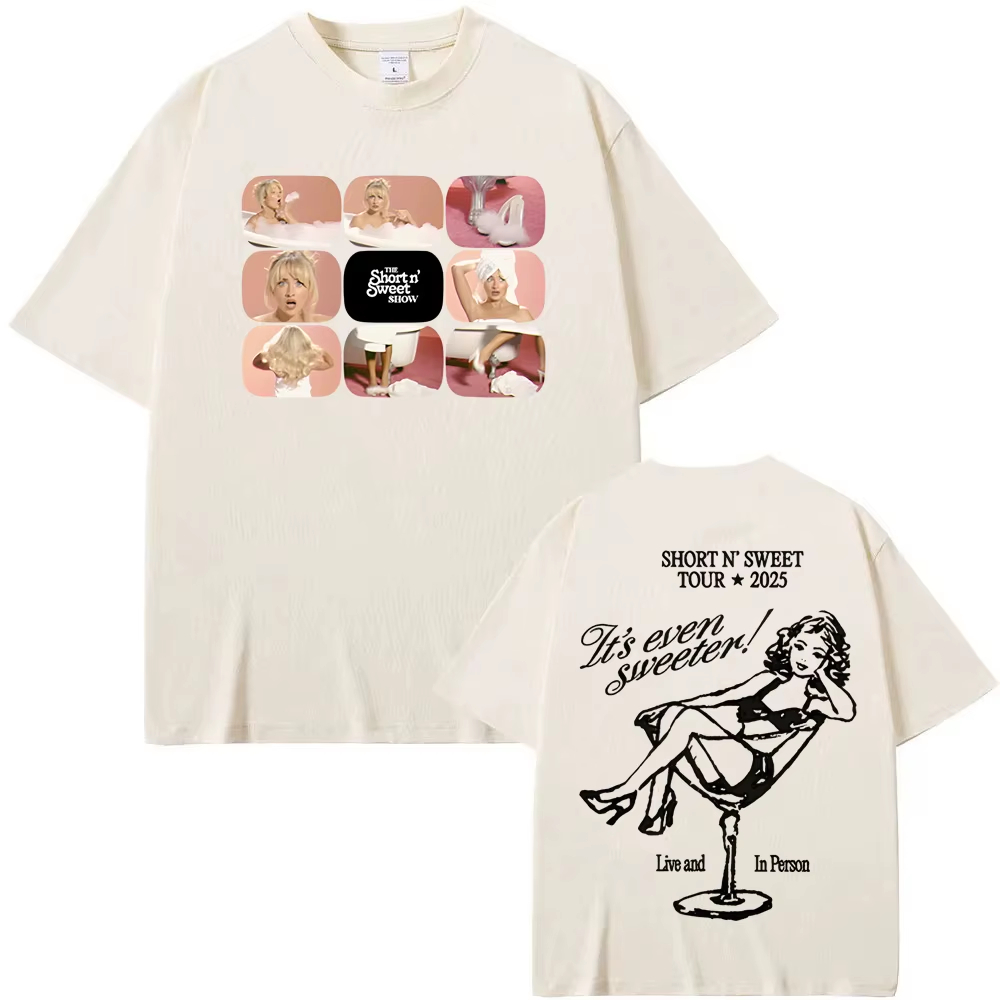 Krótki i słodki T-shirt z moty – Summer Clothing Websites recenzja i cena