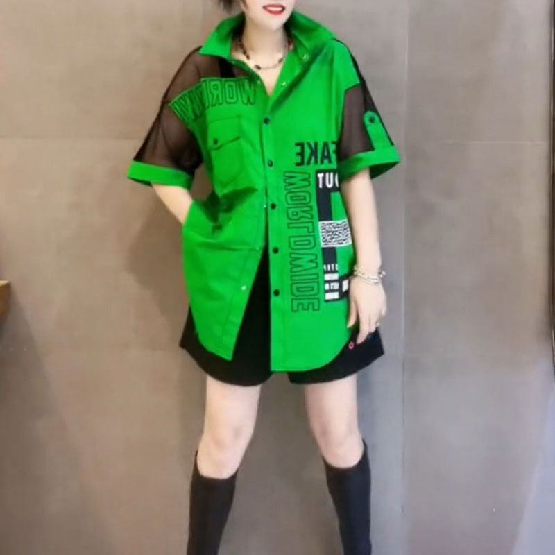 Casual Letter Printed Loose Bl – Summer Gauze Clothing recenzja i cena