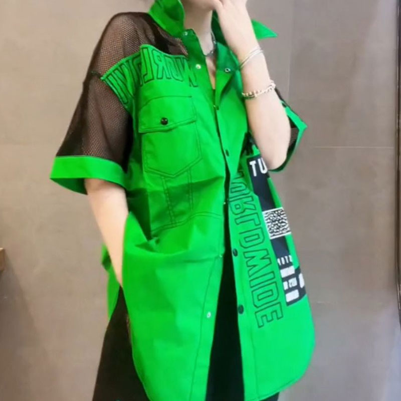 Casual Letter Printed Loose Bl – Summer Gauze Clothing recenzja i cena