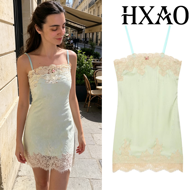 Sukienka HXAO z koronką, bez r – Summer Clothing H&M recenzja i cena