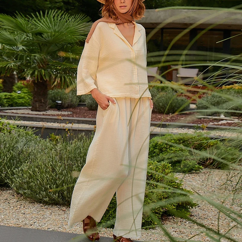 Spodnie z muślinu, 100% bawełn – Summer Gauze Clothing recenzja i cena