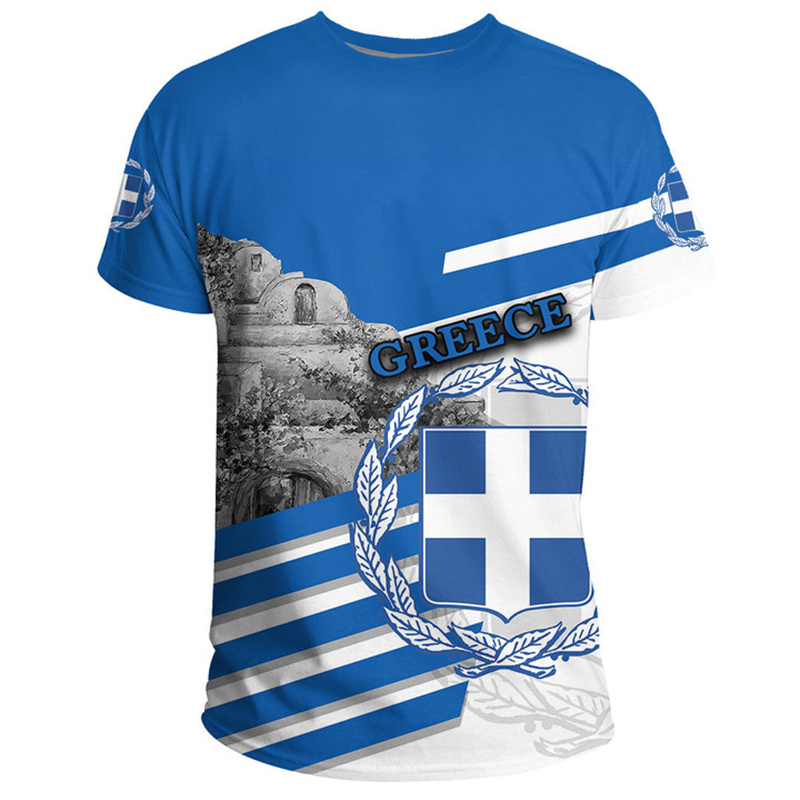 Grecja Flaga Mapa 3d Nadrukowa – Summer Clothing For Greece recenzja i cena