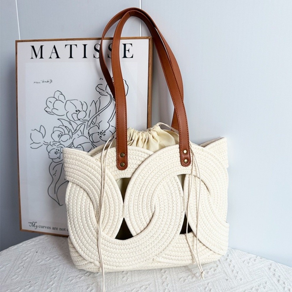 Torba na ramię z geometrycznym – Beach Bag Straw recenzja i cena