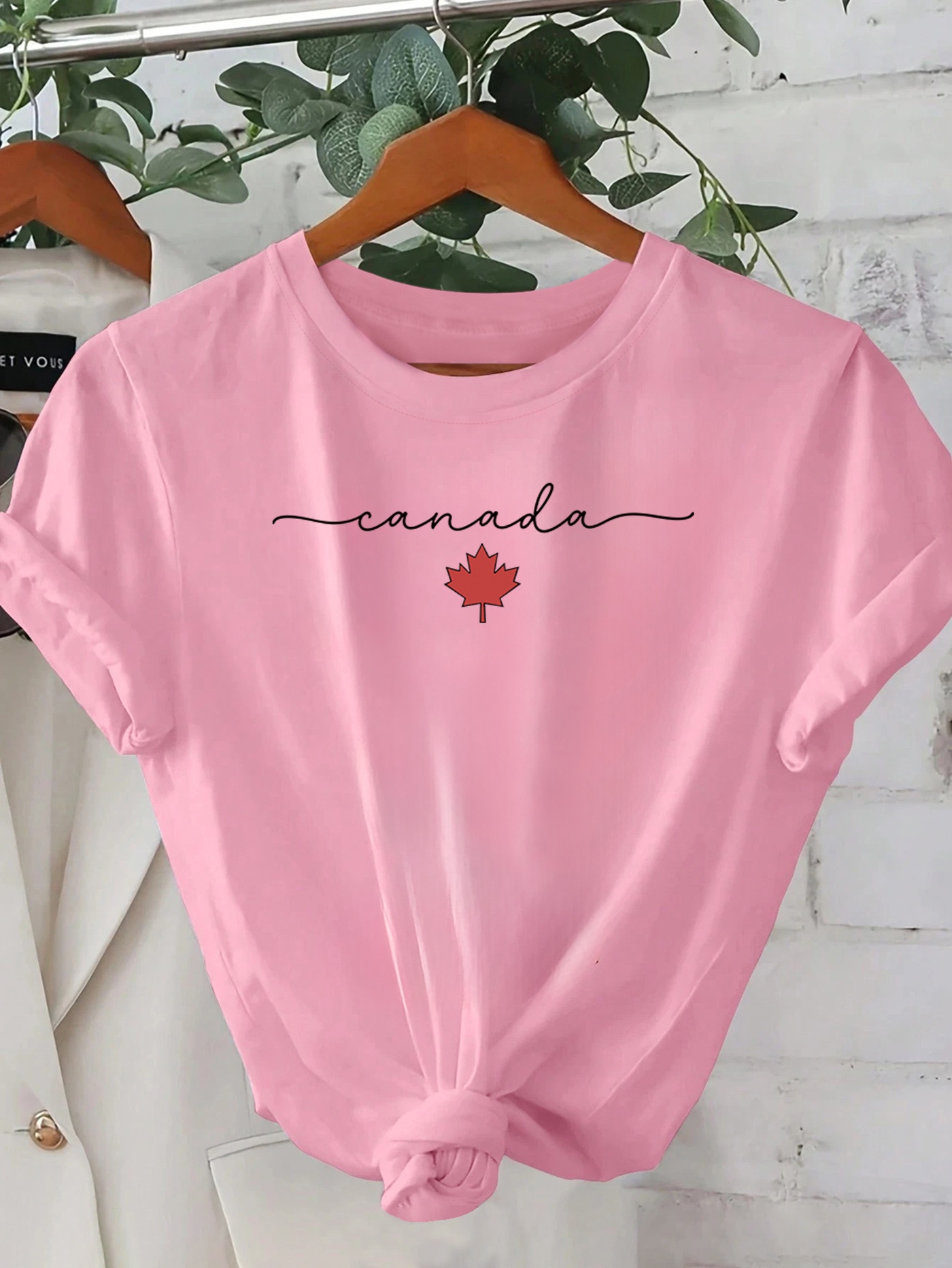 Koszulka damska z nadrukiem li – Summer Clothing Women Canada recenzja i cena