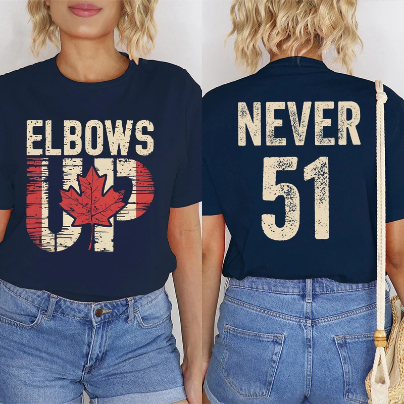 Retro Elbows Up Never 51 Canad – Summer Clothing Women Canada recenzja i cena