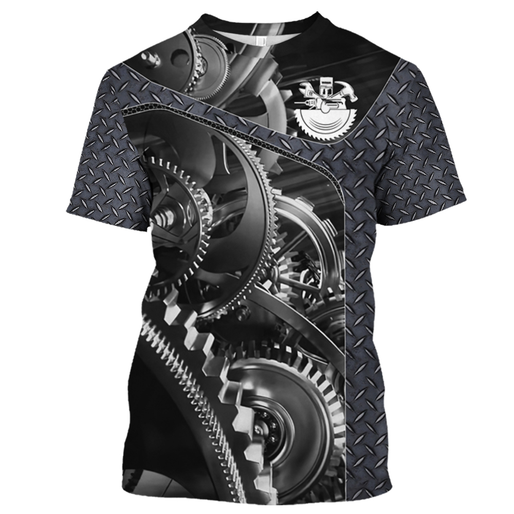Vintage T-Shirt Mechanic 3D Pr – Summer Clothing Names recenzja i cena