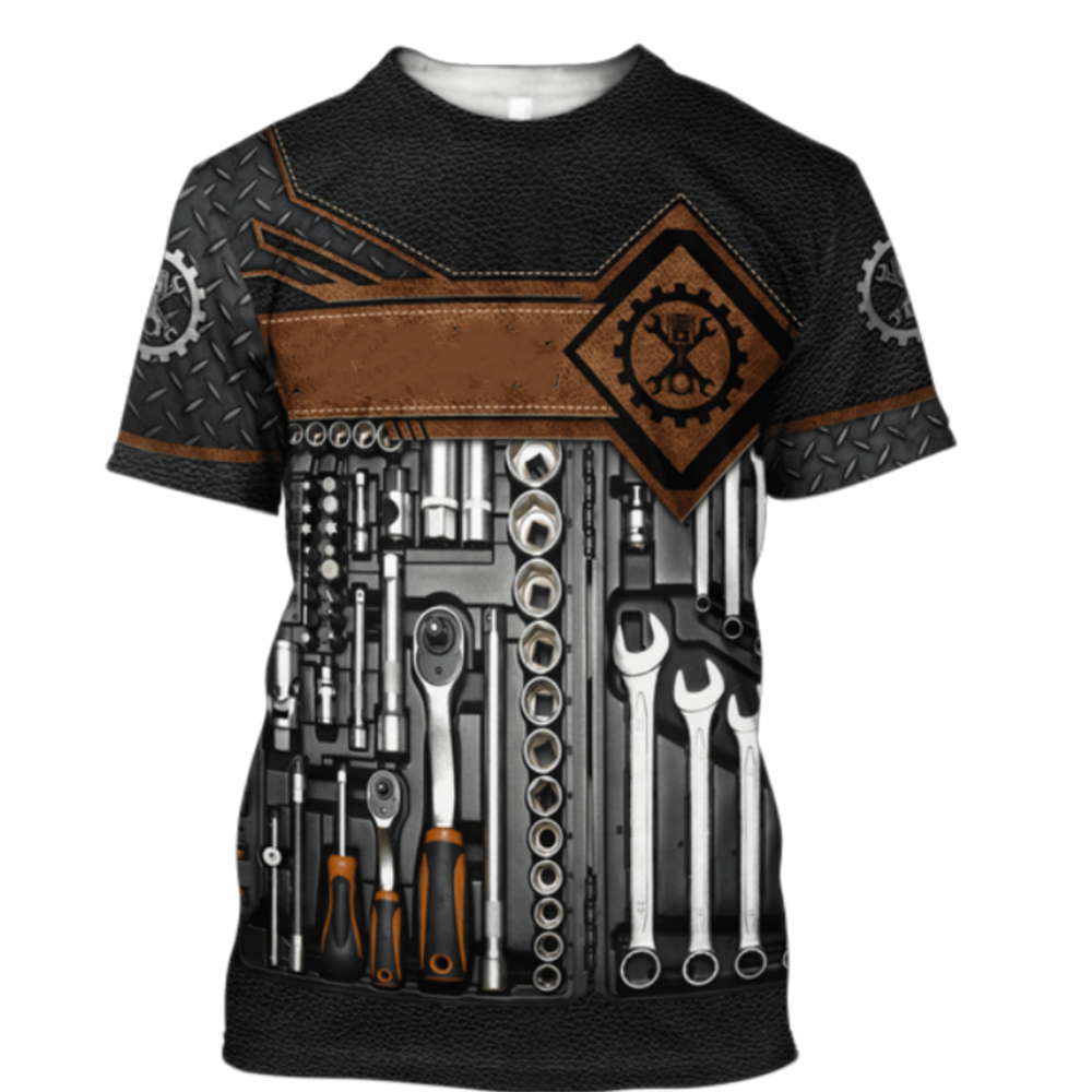 Vintage T-Shirt Mechanic 3D Pr – Summer Clothing Names recenzja i cena