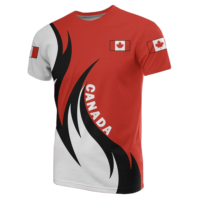Canada Day T-shirt Canadian Fl – Summer Clothing Women Canada recenzja i cena