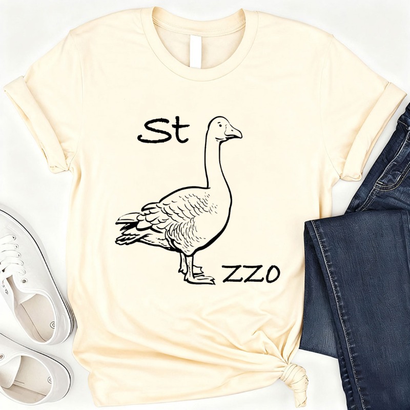 Koszulka z gęsią Rebus, śmiesz – Summer Clothing Images recenzja i cena