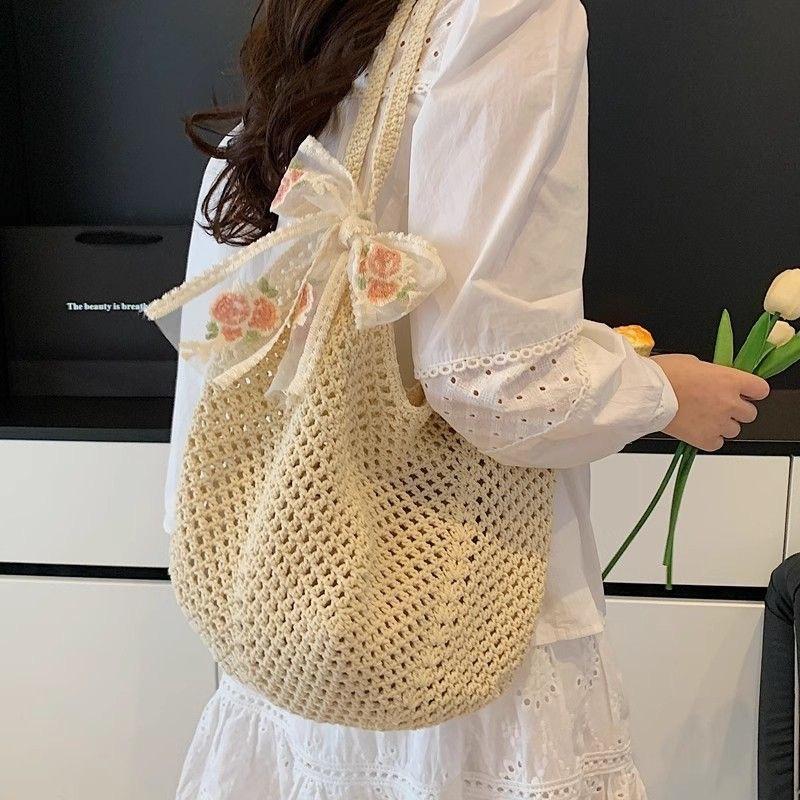Nowa【Duża Tkana Torba Damska n – Beach Bag Straw recenzja i cena