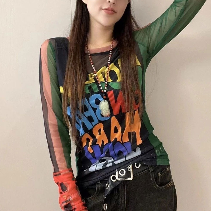 Casual Letter Printed T-shirt  – Summer Gauze Clothing recenzja i cena