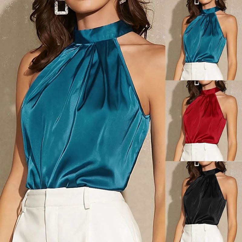 Eleganckie satynowe topy na ra – Summer Clothing Images recenzja i cena