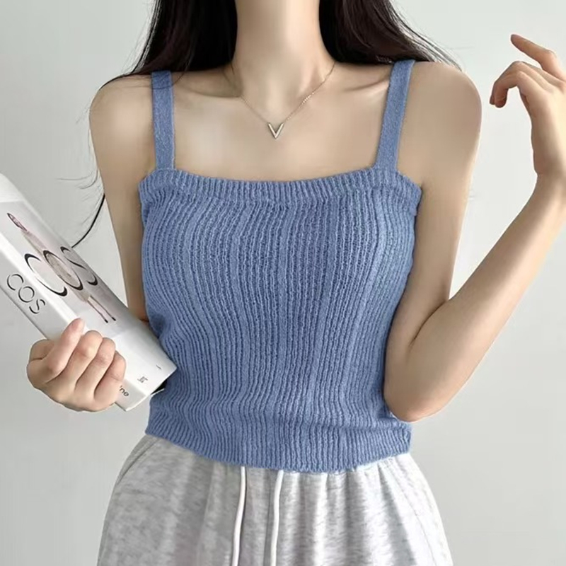 Dzianinowy top na ramiączkach  – Summer Clothing Teens recenzja i cena