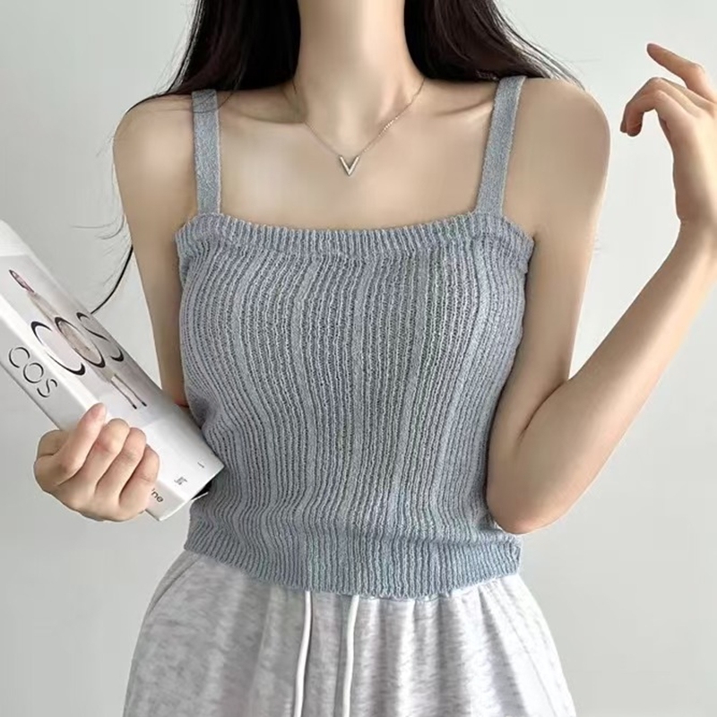 Dzianinowy top na ramiączkach  – Summer Clothing Teens recenzja i cena